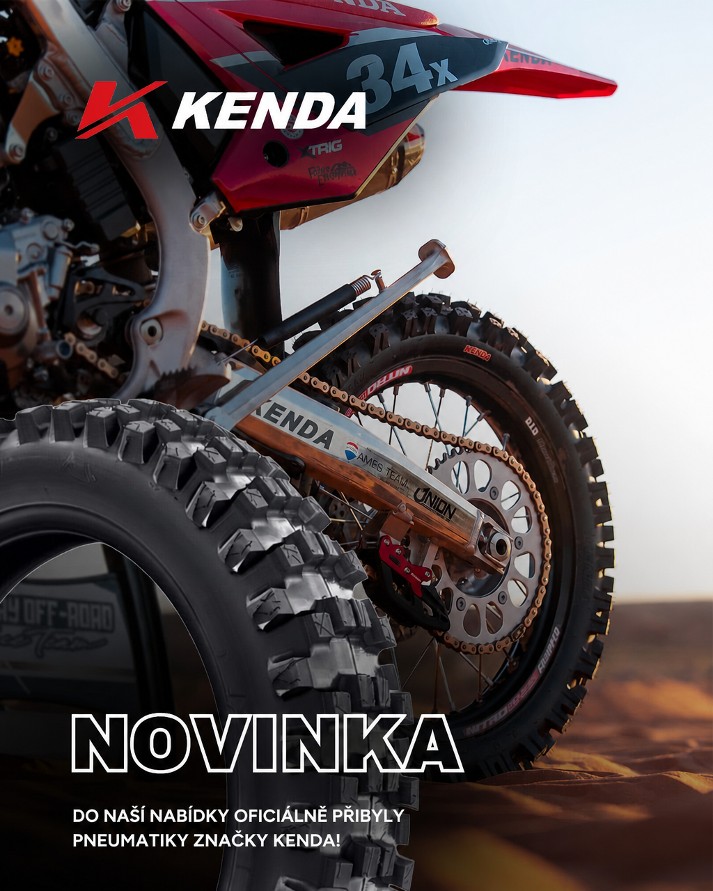 Velká novinka – pneumatiky KENDA jsou nyní v prodeji!